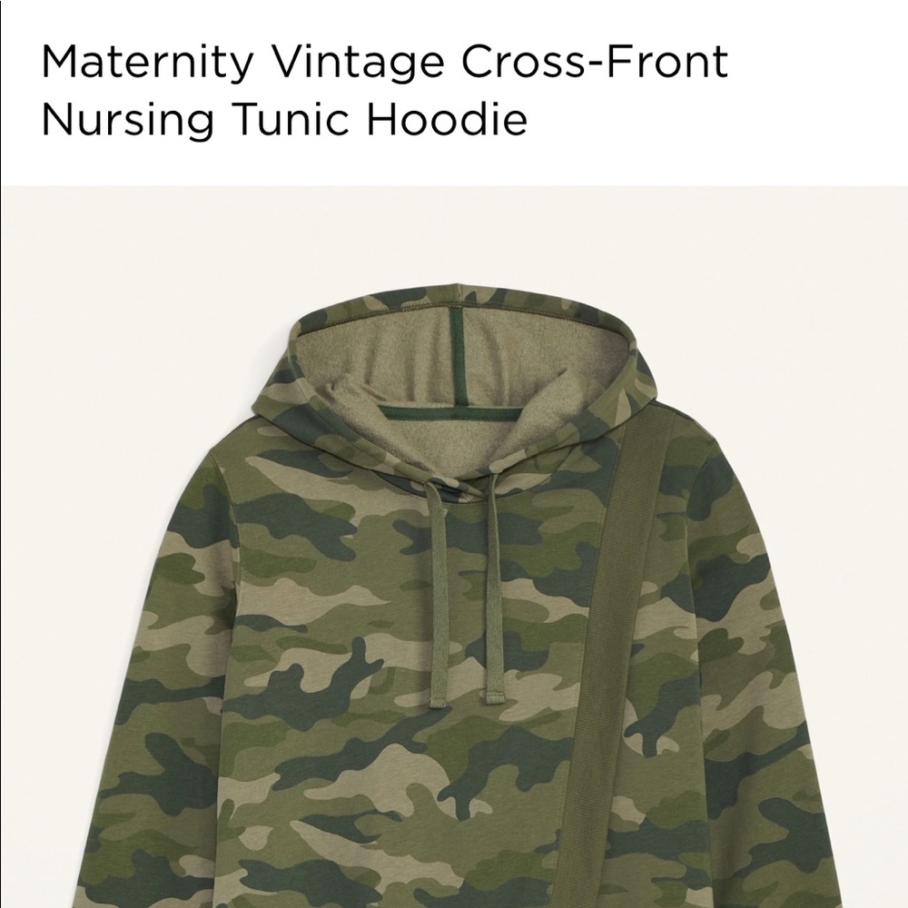 Old Navy Maternity Camo Tulip Hem Hoodis